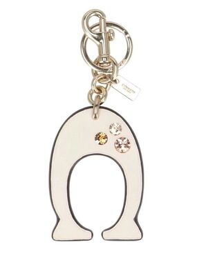 Coach Jeweled Signature "C" Key Chain Fob Keychain Bag Charm